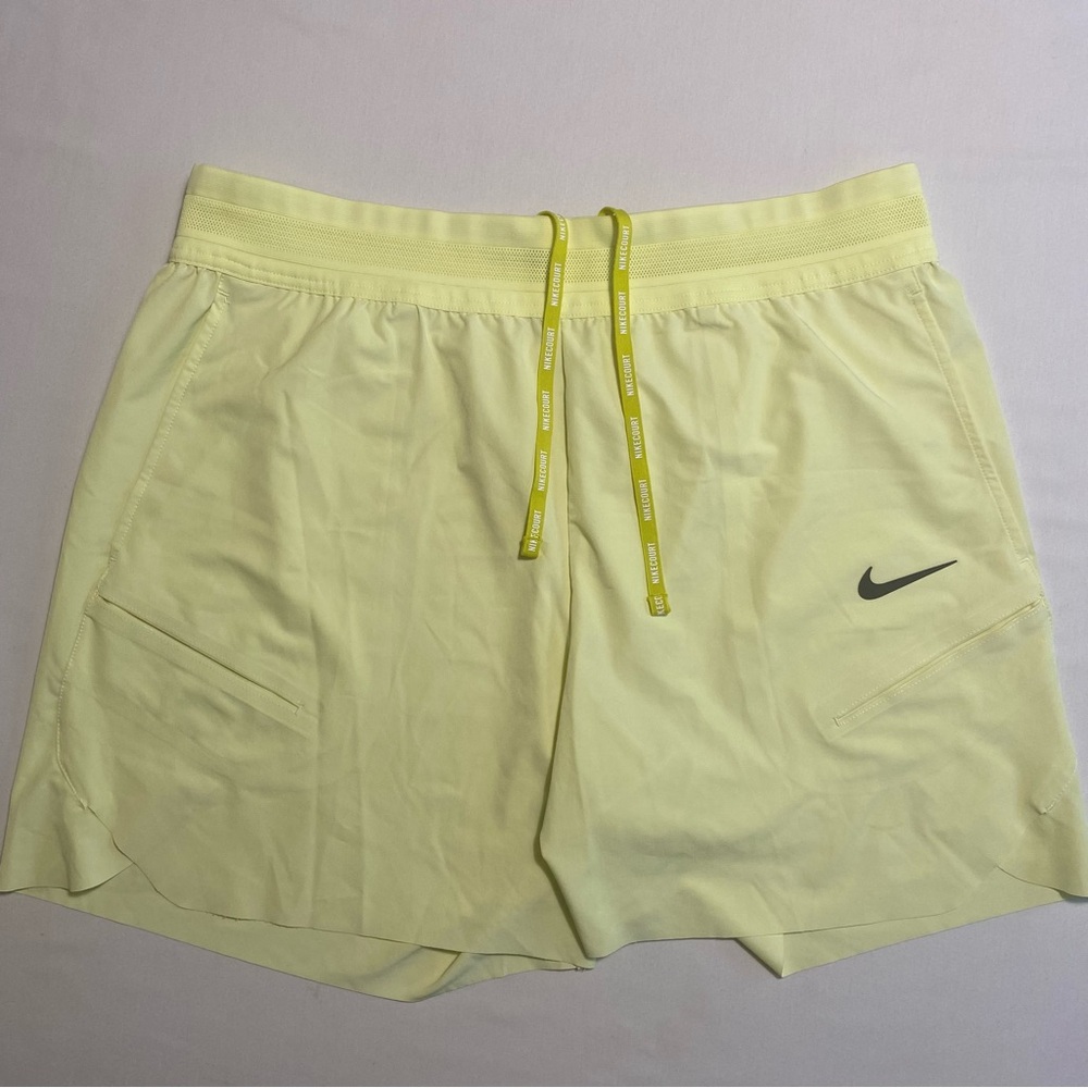 Rafael Nadal-Nike Men's Tennis Shorts-Light Yellow